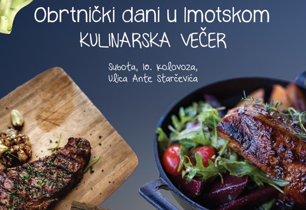 Kulinarska večer u Imotskom uz besplatnu podjelu hrane