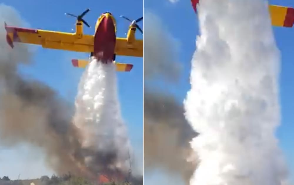 BLISKI SUSRET S KANADEROM Vatrogasci DVD-a Pakoštane objavili nevjerojatan video