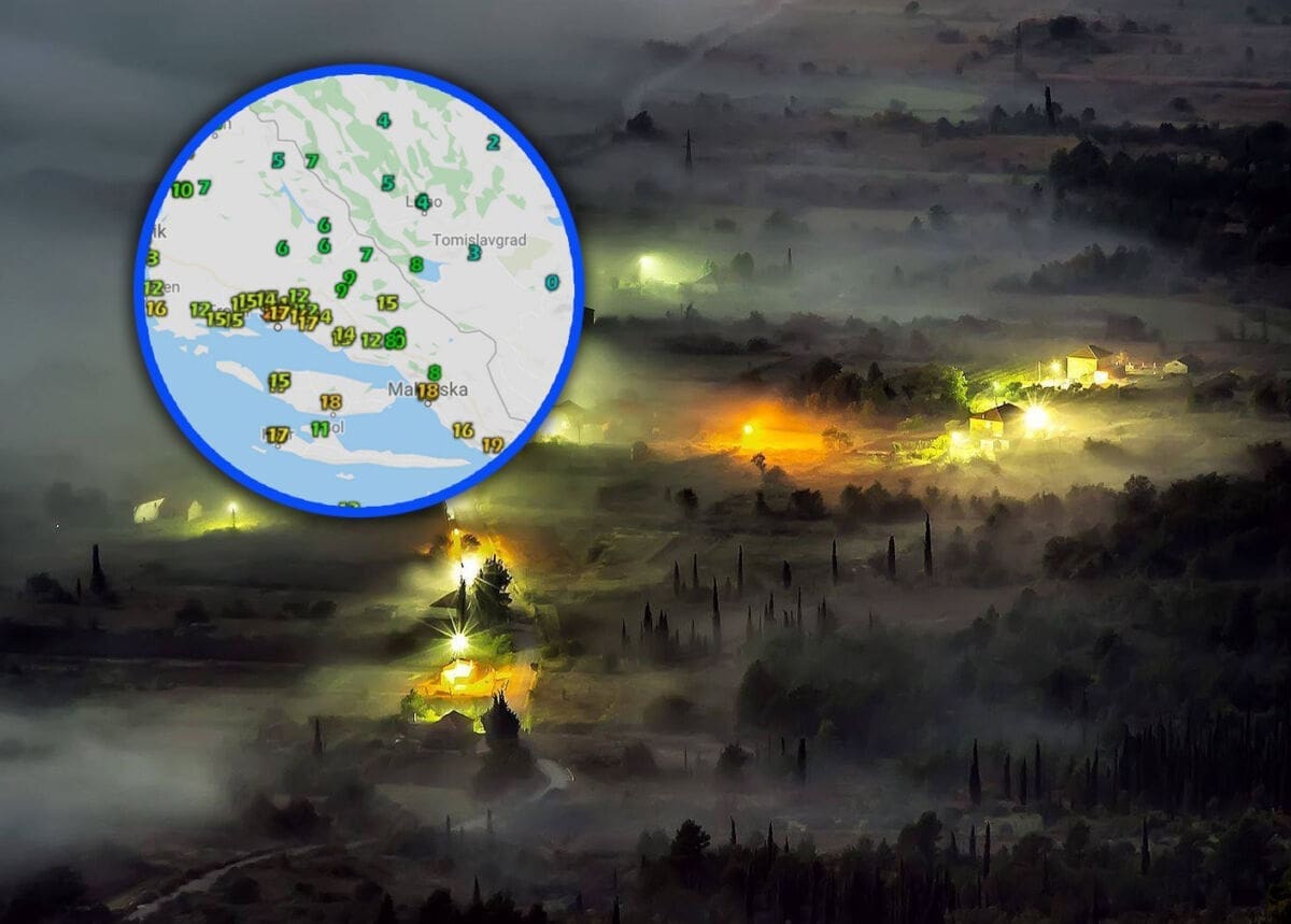 Ako ste se smrzavali prethodne noći, nije bilo slučajno: Sinj najhladniji grad u Hrvatskoj sa samo 4 stupnja, susjedna BiH zabilježila ljetni mraz!