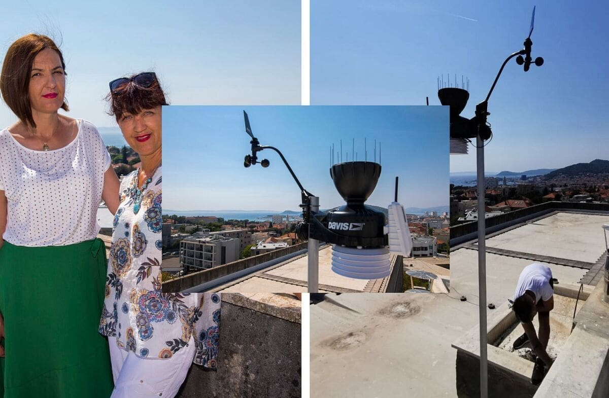 Ekonomska i upravna škola Split dobila modernu meteorološku postaju: Meteo podaci s Gripa dostupni svima u realnom vremenu!