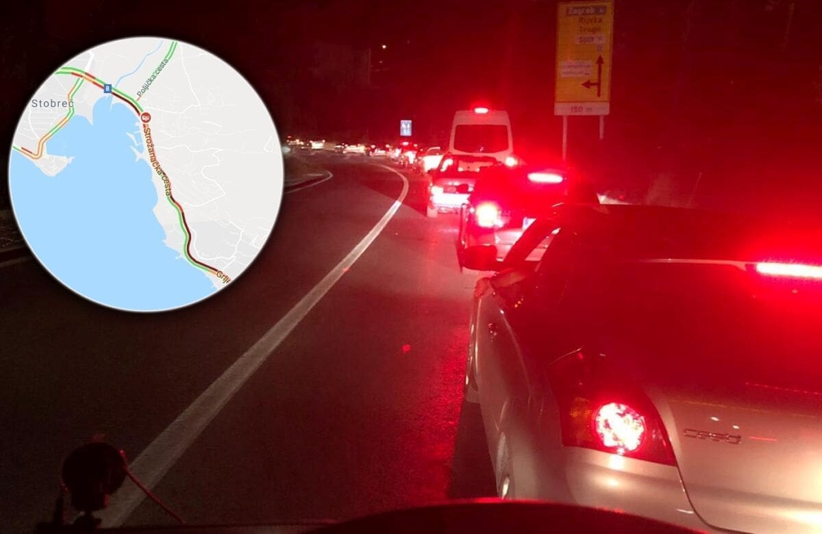 SUDAR NA ULAZU U SPLIT Stvorile se velike kolone