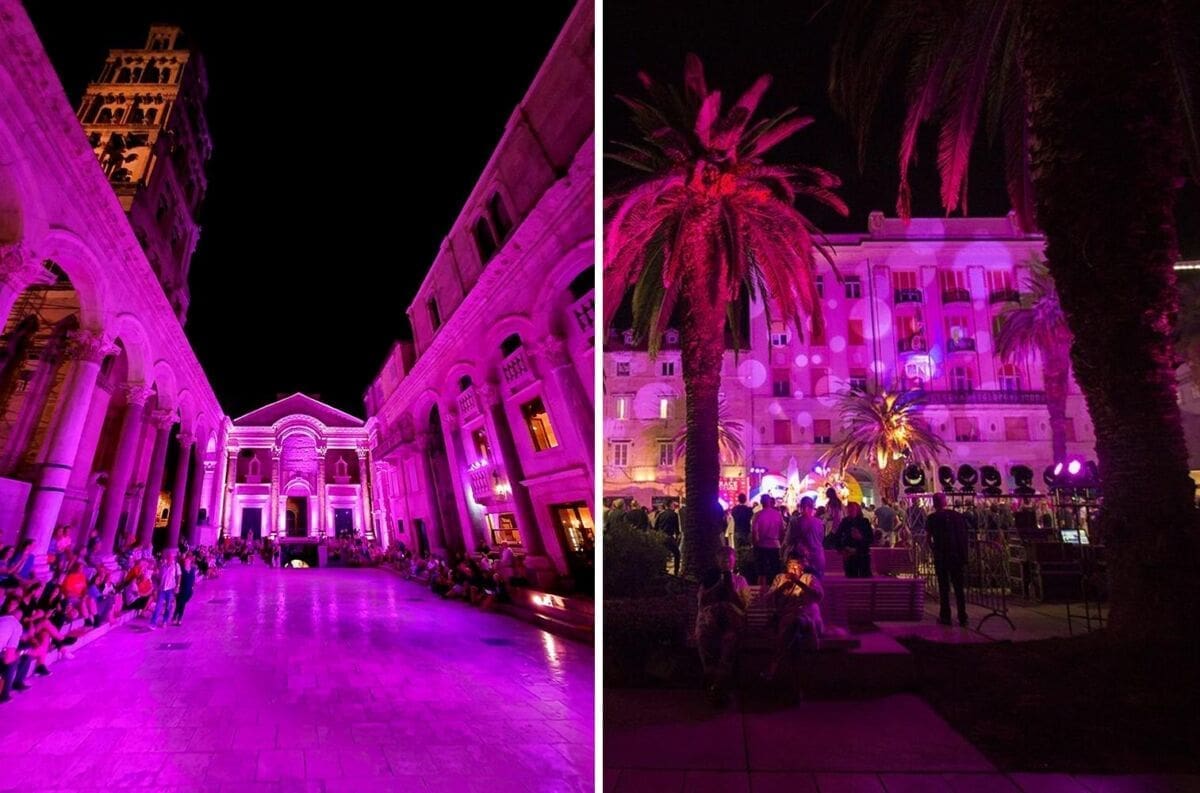 Split pokazao srce: Svi važni dijelovi grada noćas u ružičastoj boji u znak potpore humanitarnoj akciji