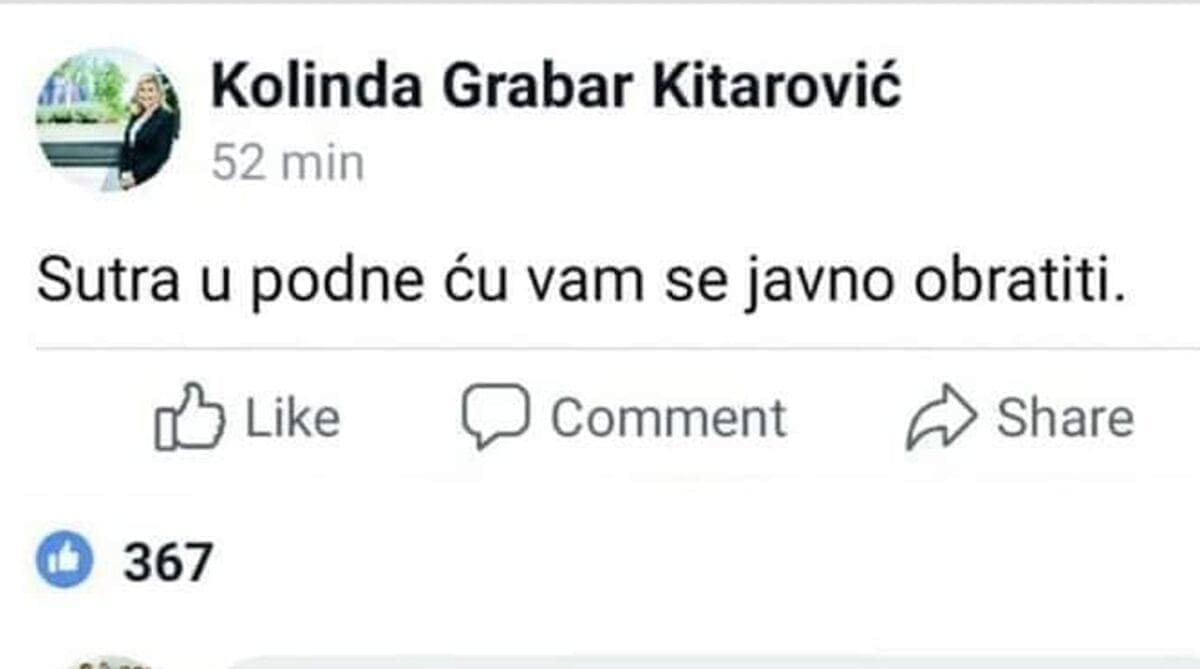 Društvenim mrežama se širi fake objava vezana uz predsjednicu i komentar poznate dalmatinske klape