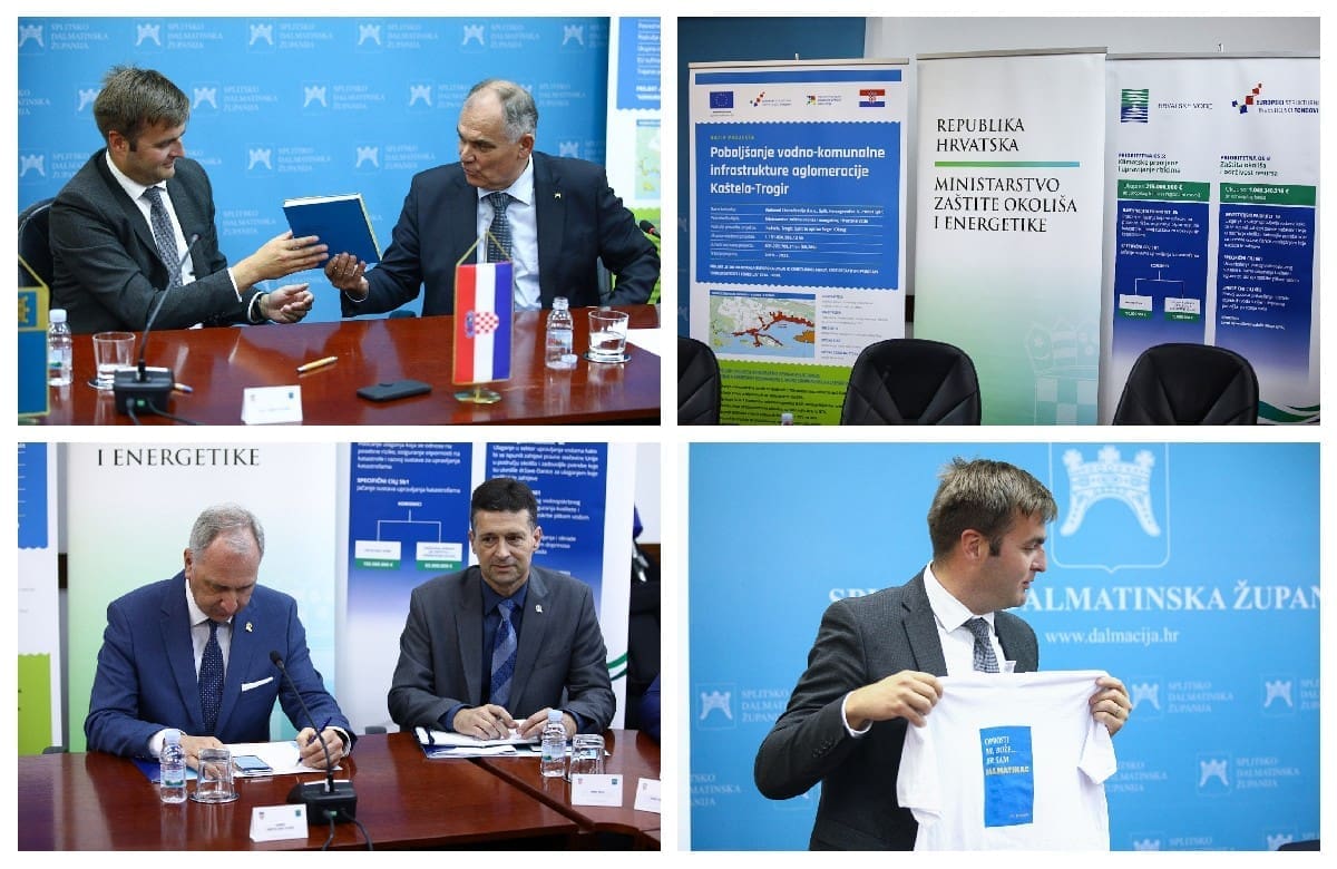 PROJEKT VRIJEDAN 1,4 MLRD KUNA Kreće se u poboljšanje vodno-komunalne infrastrukture aglomeracije Kaštela – Trogir