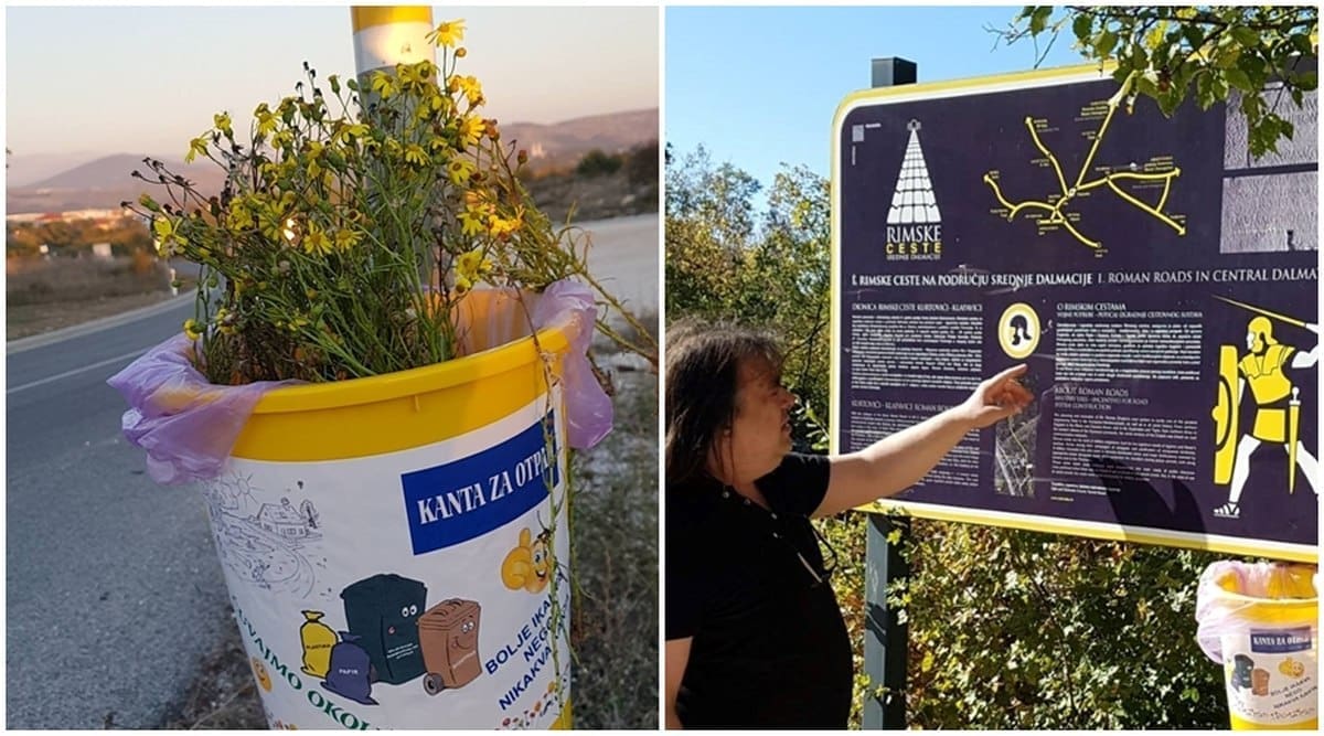 UKLONILI KANTE ZA OTPAD: HSP Dugopolje prozvao Županijske uprave za ceste