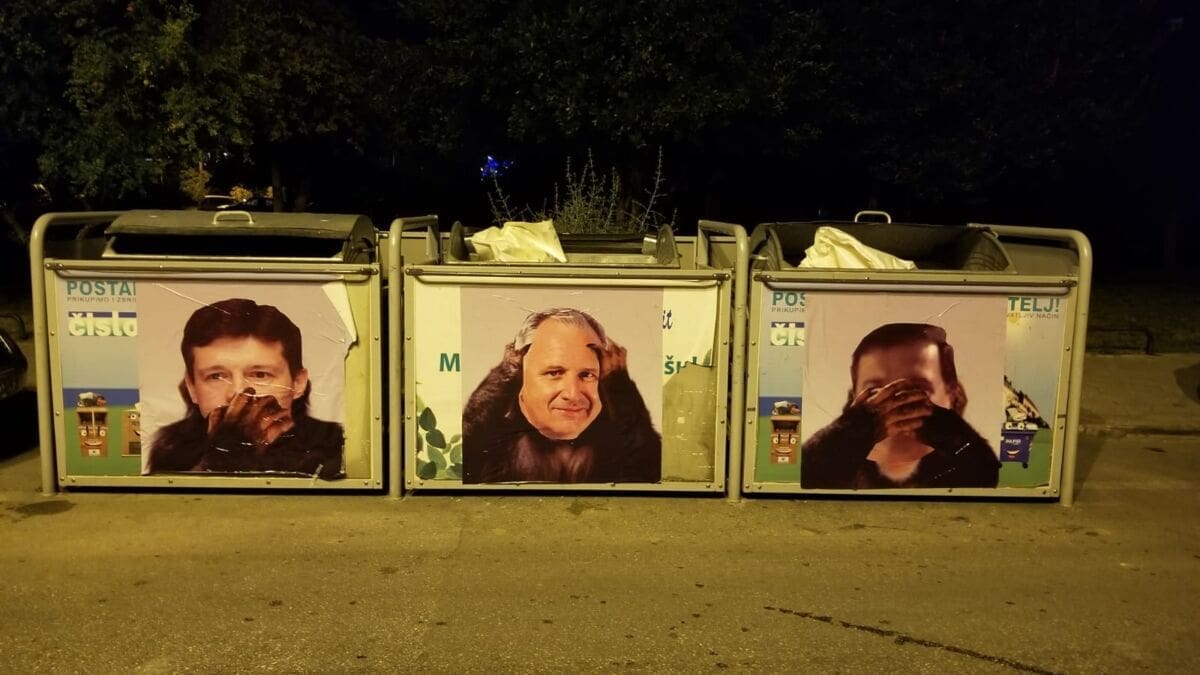 AKTIVISTI ISMIJAVAJU GRAD Na Bačvicama osvanula splitska verzija "Tri majmuna mudrosti"