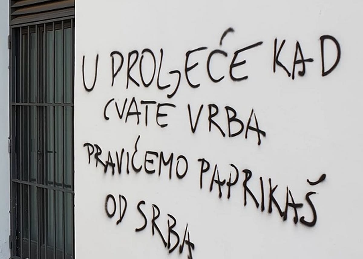 SRAMOTAN GRAFIT U SPLITU "Pravićemo paprikaš od Srba"