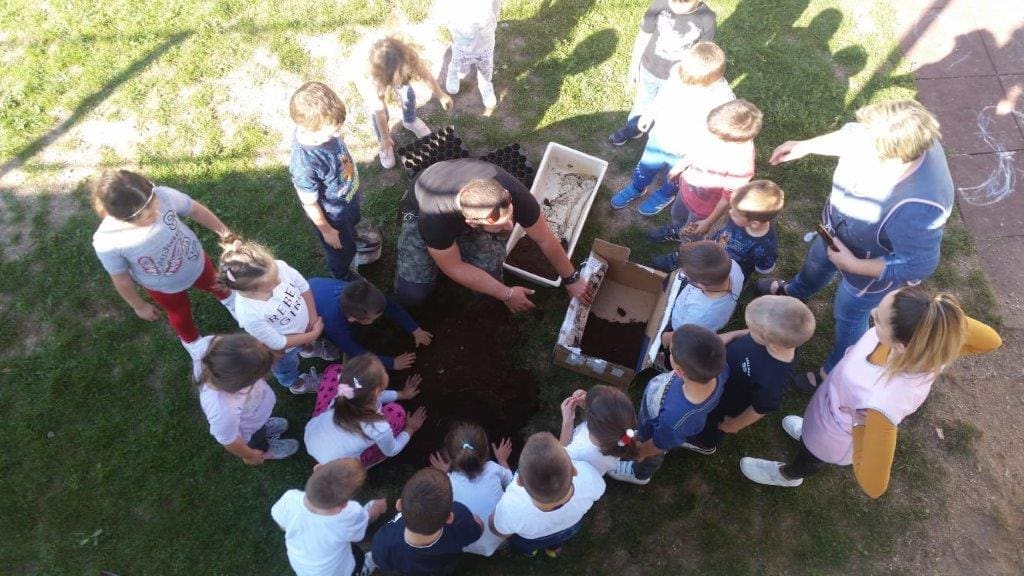 I vrtićarci vole šumu: Djeca uz pomoć šumara sadila sjeme cedra i primorskog bora