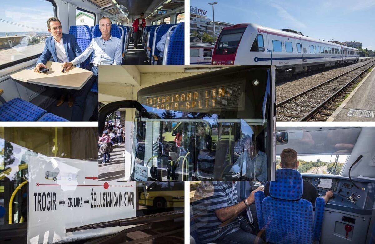 PUTOVANJE KRAĆE ZA OKO POLA SATA Od sada možete koristiti integriranu liniju od Trogira do Splita i obrnuto
