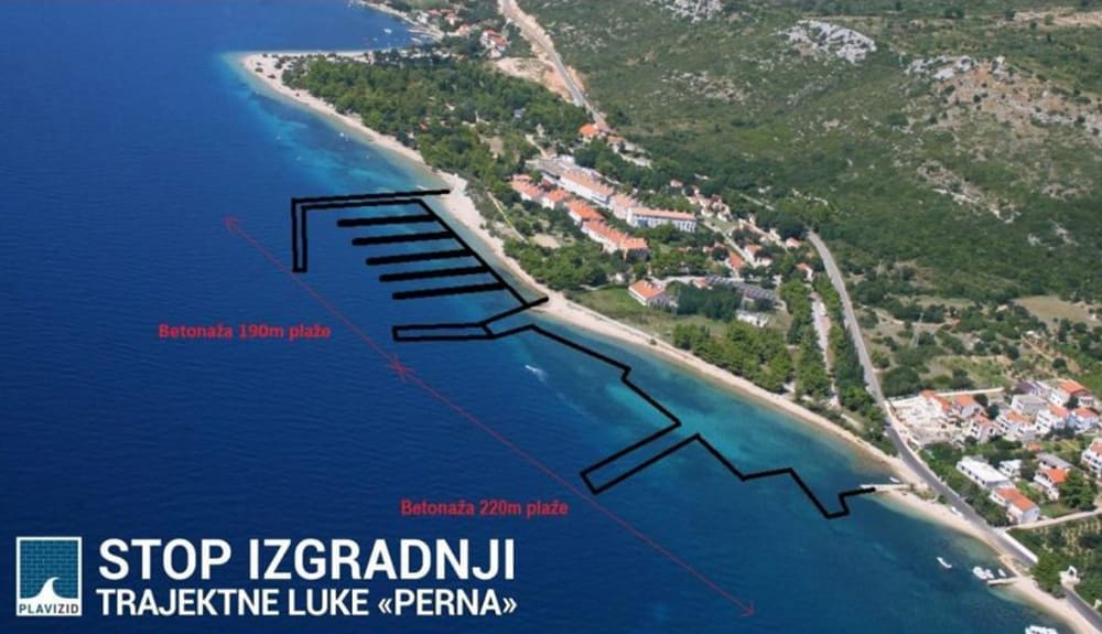 Ministarstvo zaštite okoliša izgubilo sudski spor zbog trajektne luke u Orebiću