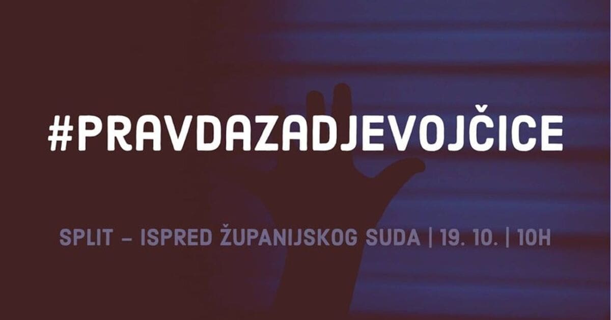 Ove subote u Splitu mirna akcija u znak podrške silovanoj djevojčici