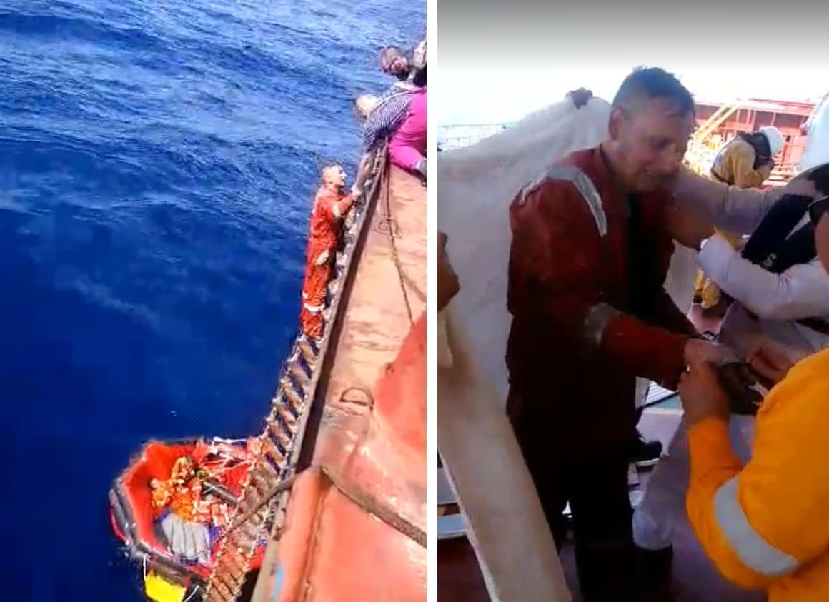 Pojavio se novi video spašavanja trojice članova posade potonulog broda Bourbon Rhode