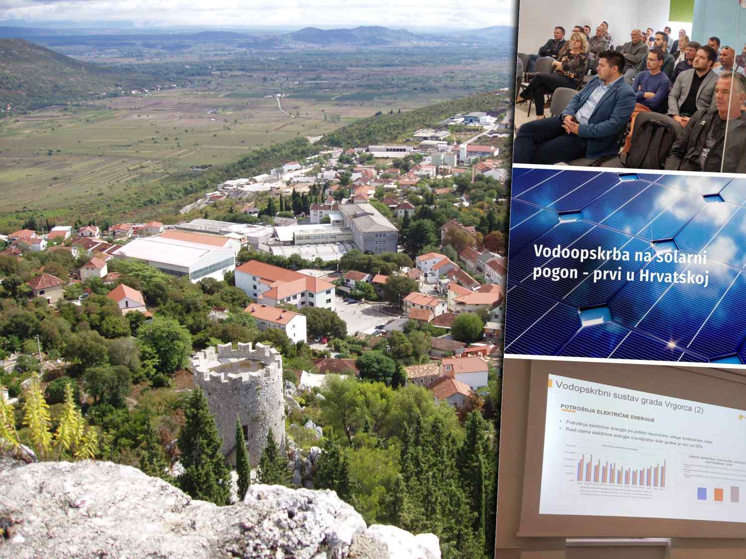 PRVI U HRVATSKOJ Vrgorac predstavio Solar City, vodoopskrbni sustav koji će se napajati energijom sunca