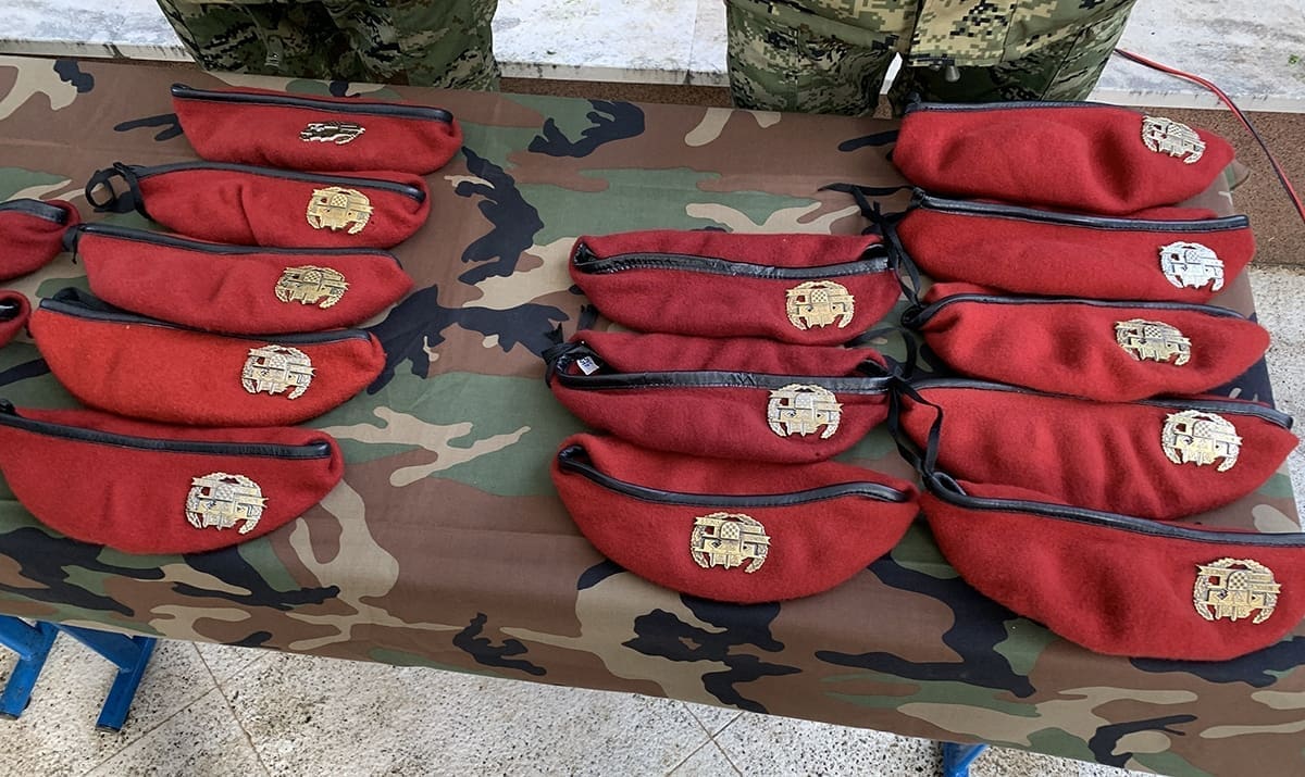 Dodjela beretki pripadnicima 3. mehanizirane bojne "Pauci"