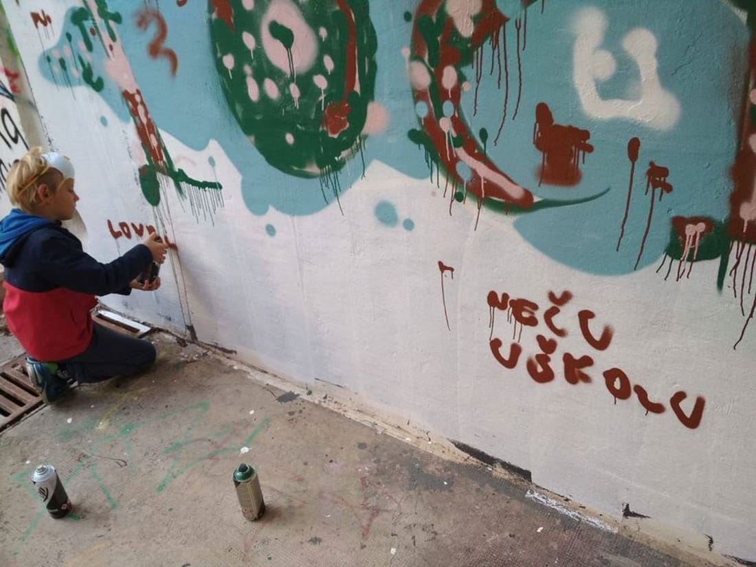 GRAFFITI ŠKOLA Od teorije do prakse u pothodniku na Skalicama