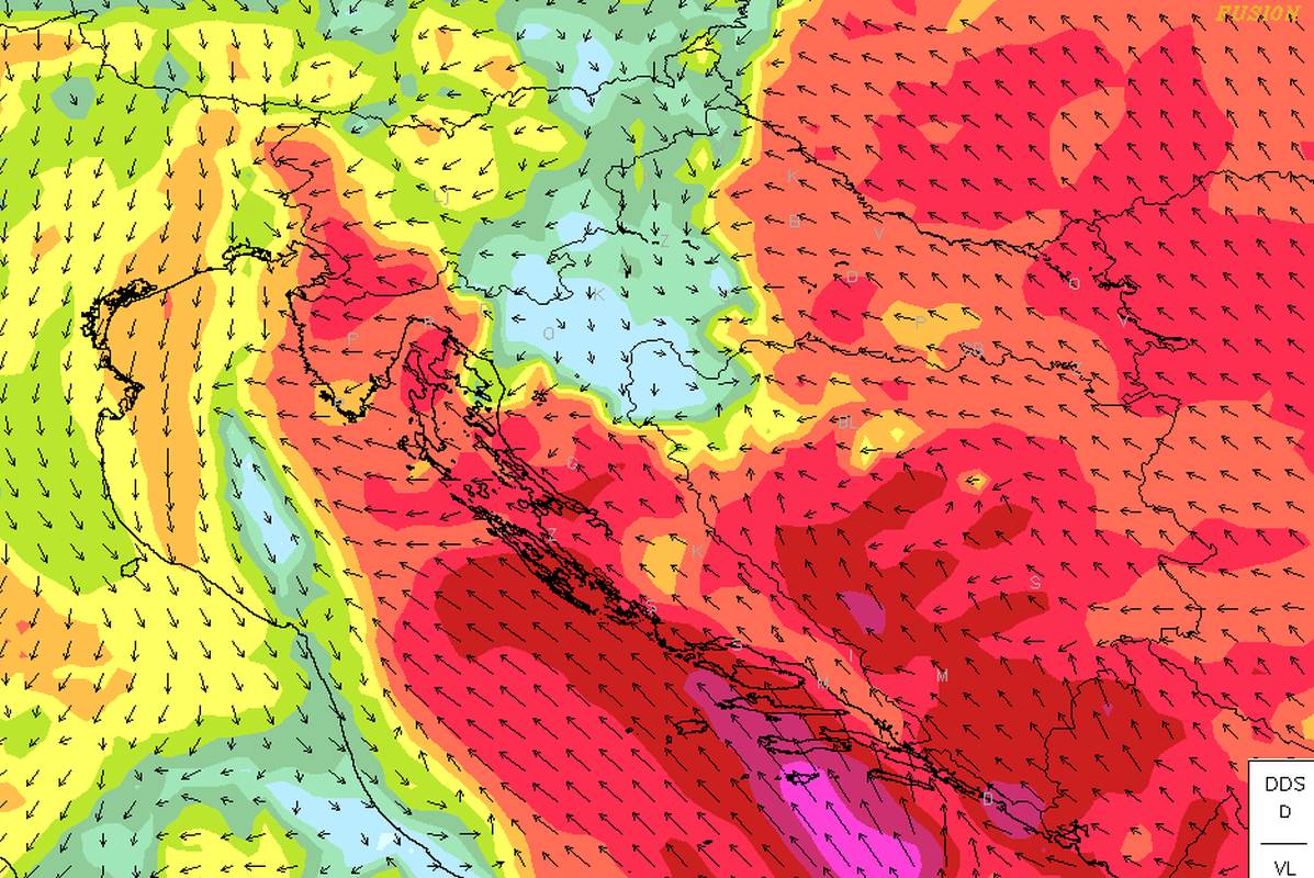 Uživajte u suncu jer krajem dana stižu oblaci, jako jugo i kiša: Vikend donosi kišu, a sljedeći tjedan udare juga i preko 120 km/h!