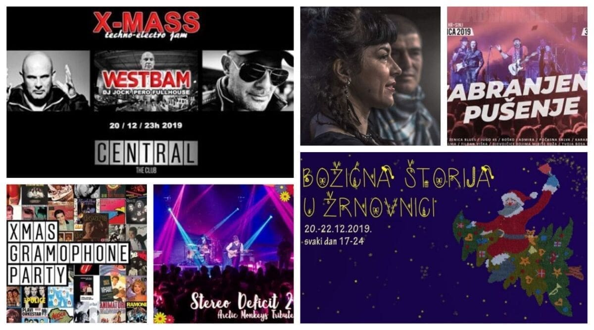 KAMO ZA VIKEND? Izgubljena Generacija, Božićni Gramofon Party, Westbam, Felver, The Borderlines, Arctic Monkeys Tribute, Zabranjeno Pušenje, Frajle, Kuzma & Shaka Zulu, Alen Nižetić, Bebek