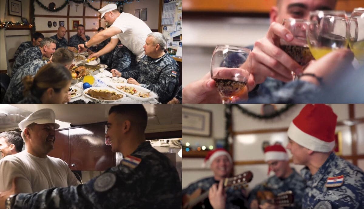 BLAGDANSKA ČESTITKA NATO-a Snimka koju je pogledalo 700 tisuća ljudi: Pogledajte kako posada HRM-a slavi Božić