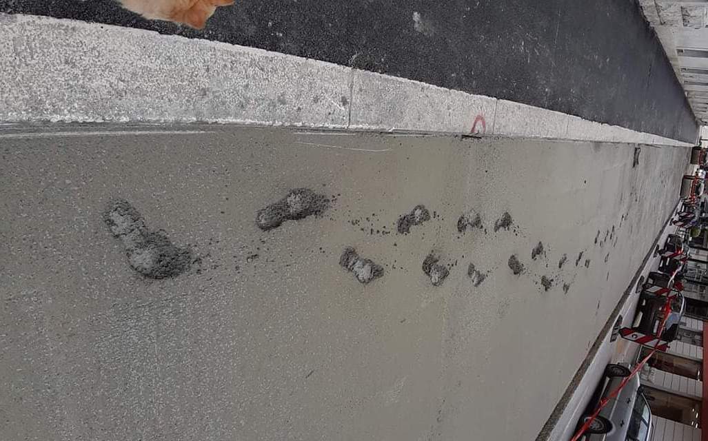 KAKO OVO OBJASNITI? Netko je u Splitu ležerno prošetao friško nasutim betonom