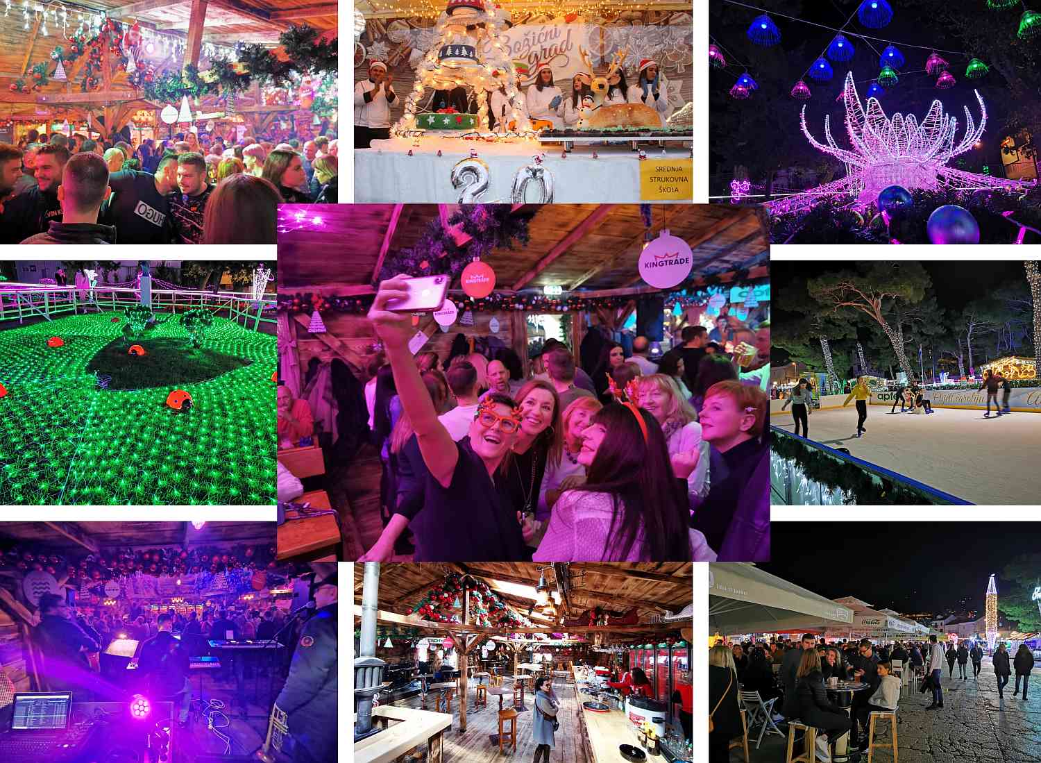 MAKARSKI ADVENT JE DALMATINSKI HIT Božićni grad ima najveću kućicu u Hrvatskoj, kvaliteta ponude i pristupačne cijene privukli tisuće