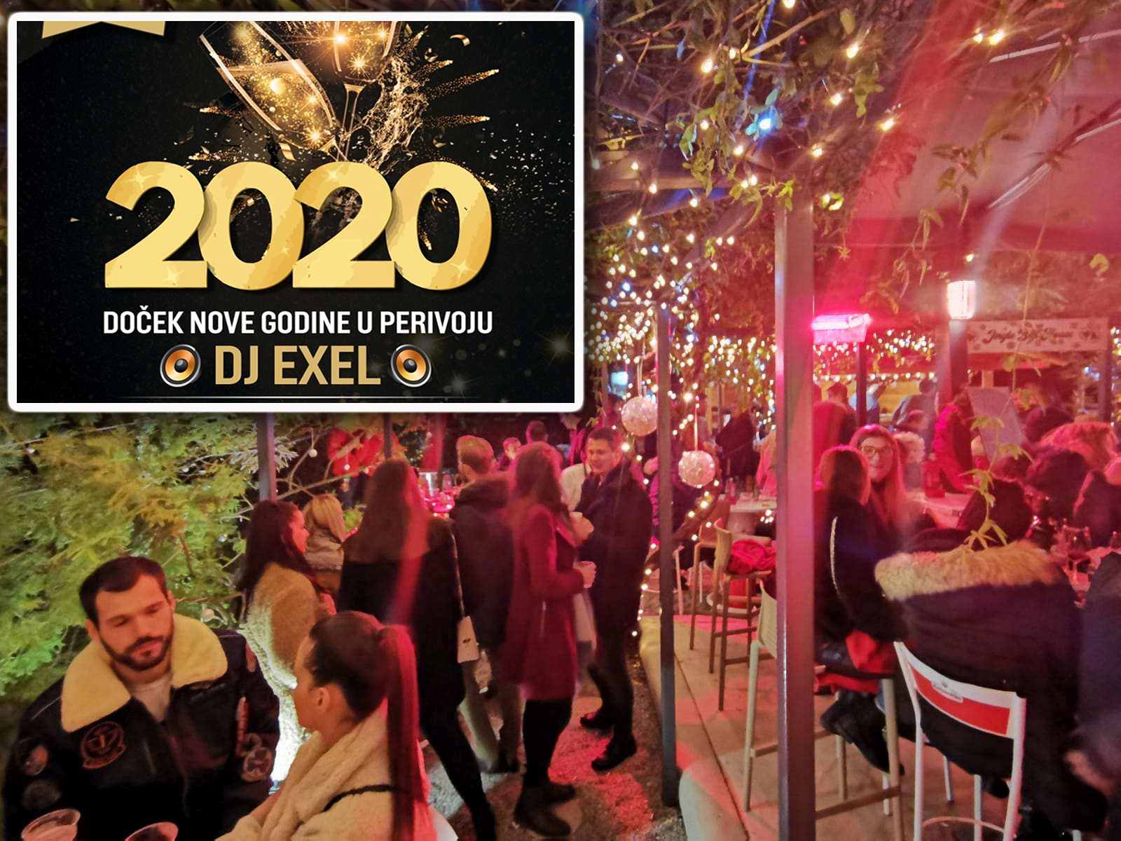 DOČEKAJTE NOVU GODINU U PERIVOJU Luda atmosfera uz DJ Exela, cijelu noć cijene hrane 20 posto niže!