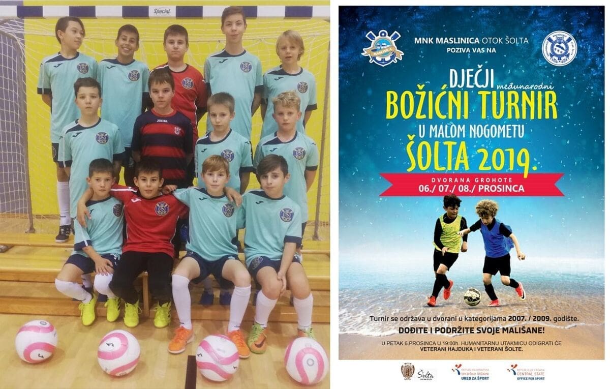 5. BOŽIĆNI TURNIR ŠOLTA 2019. Na otok stiže skoro 300 malonogometaša, dječji turnir dobio međunarodni karakter