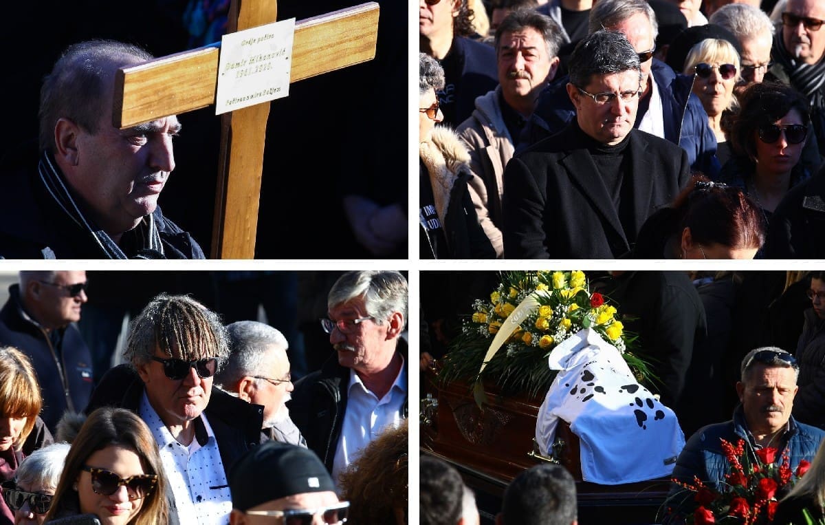 OGROMAN BROJ LJUDI NA LOVRINCU Brojni poznati se došli oprostiti od Ćubija, govor je održao Vedran Mlikota