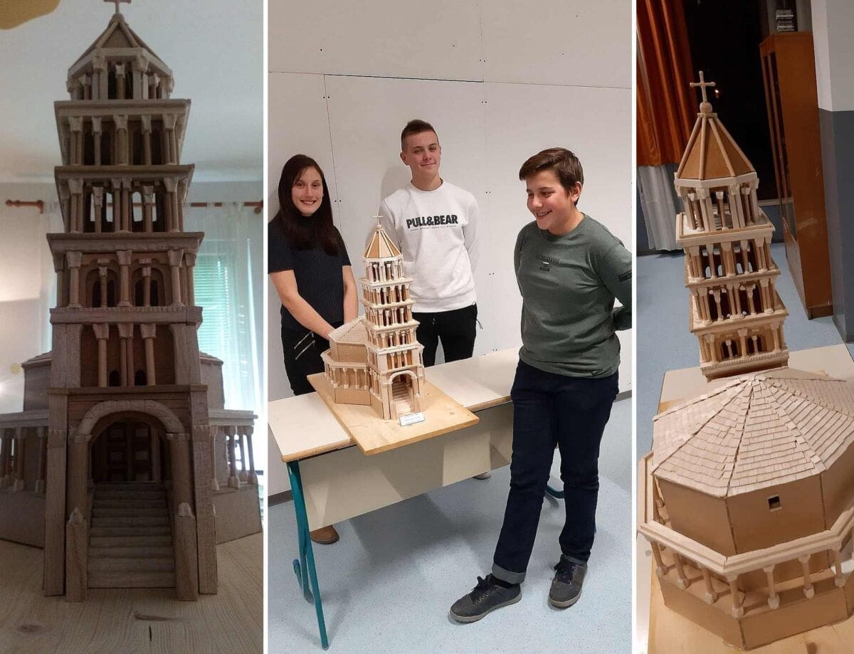 Učenik Graditeljsko-geodetske tehničke škole napravio fantastičnu maketu katedrale Svetog Duje