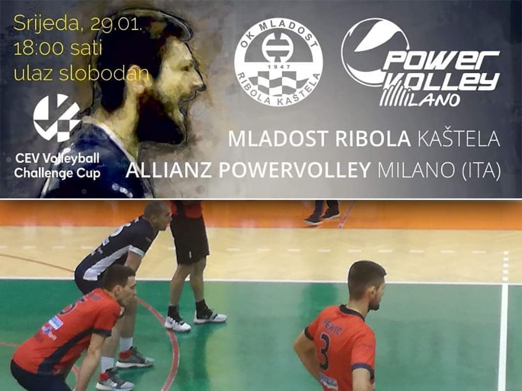 Ove srijede odbojkaška krema u Kaštelima: Odbojkaši Mladosti će ugostiti Milano, jednu od vodećih talijanskih momčadi