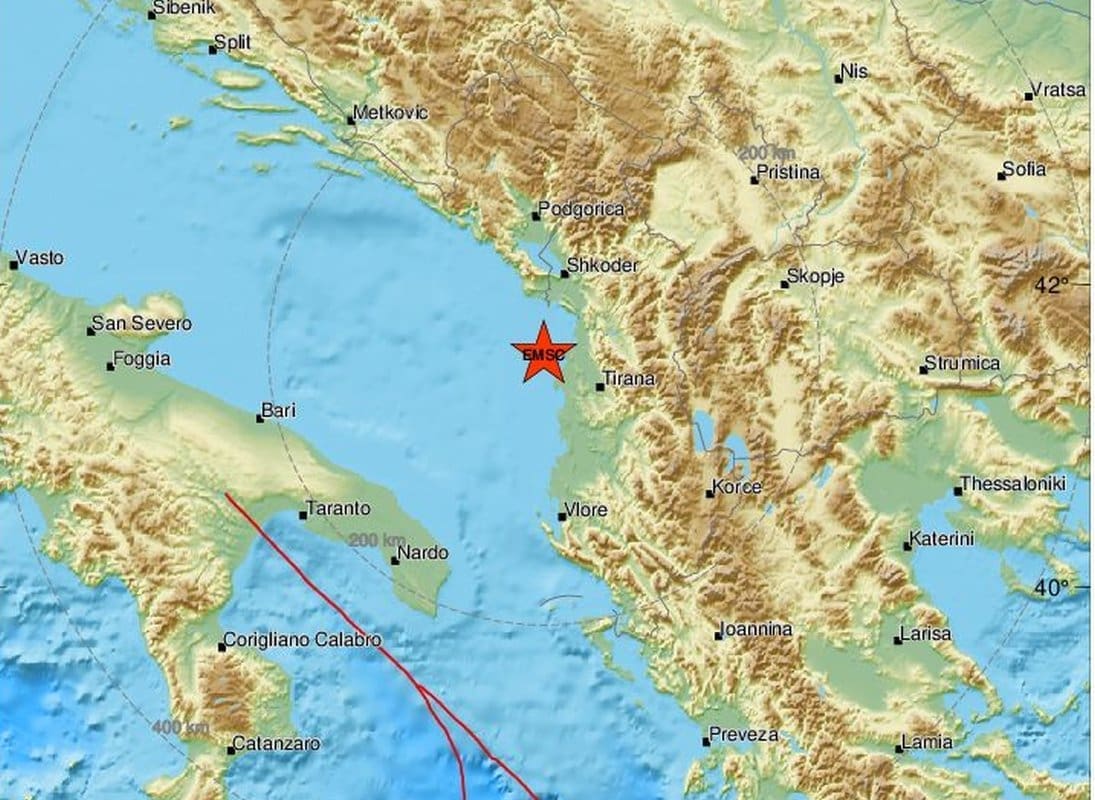 NIZ POTRESA U REGIJI NA NOVU GODINU Trese se BiH, Crna Gora, Albanija: Najjači je bio magnitude 4.2 po Richteru