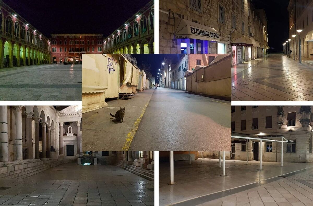 Split večeras podsjeća na grad duhova