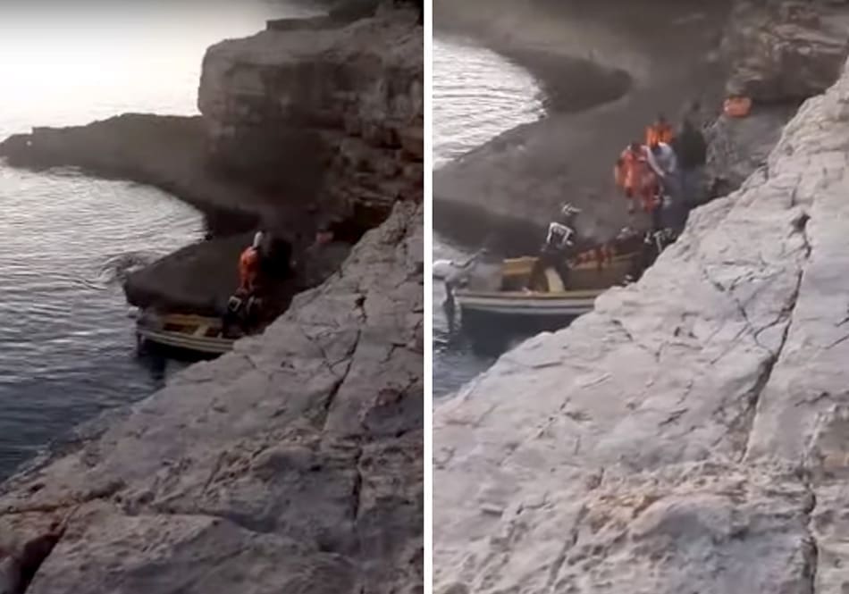 DRAMATIČNI TRENUTCI Pao sa stijene i slomio nogu, objavljena snimka spašavanja