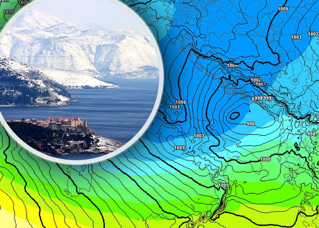 SLJEDEĆEG TJEDNA NAM STIŽE ZIMA Evo gdje će padati snijeg, a očekuje se i olujna bura