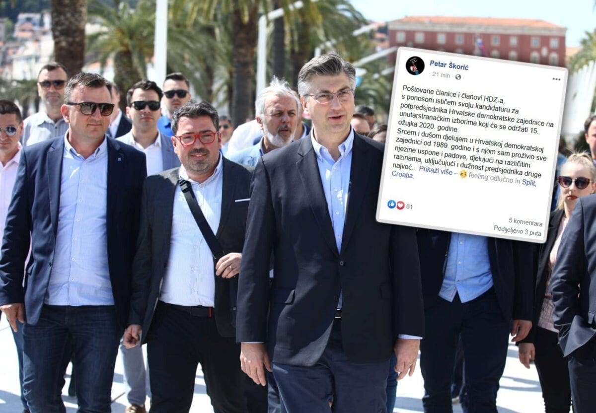 ŠKORIĆ POTVRDIO KANDIDATURU ZA POTPREDSJEDNIKA STRANKE "HDZ mora biti prihvatljiv svim hrvatskim domoljubima"