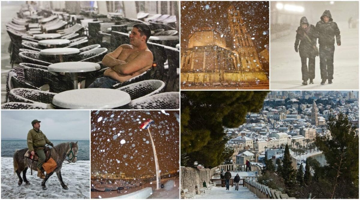 METEO VREMEPLOV Prije osam godina Split je zabijelila legendarna snježna ciklona Gabor