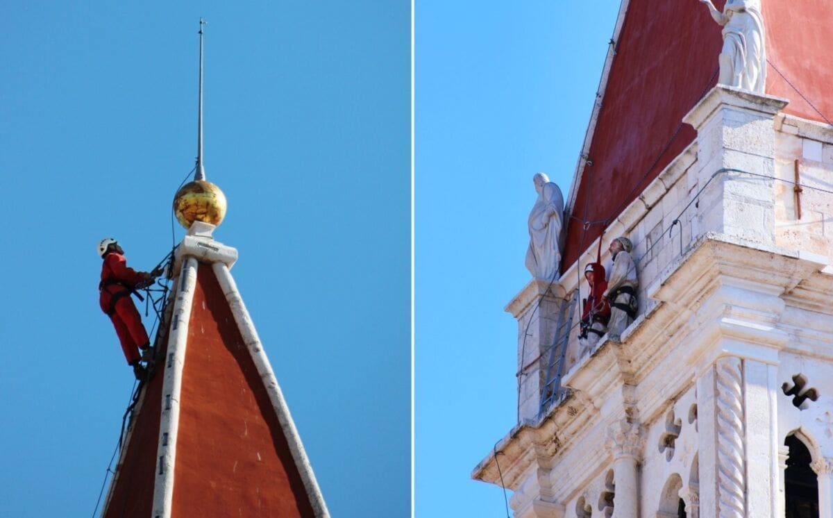 Trogirani dojavljuju da im se netko penje po vrhu kampanela katedrale