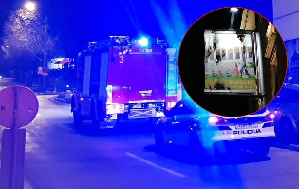 RASVJETNI STUPOVI OPET 'PRIJETE' SPLIĆANIMA Požar zahvatio ilegalnu reklamu i podsjetio na nerad gradske tvrtke