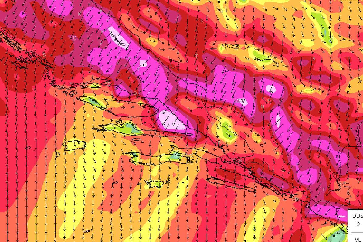 U UTORAK STIŽE NAGLA PROMJENA VREMENA Iz "proljeća" u zimu: U srijedu udari bure podno Biokova do 150 km/h!