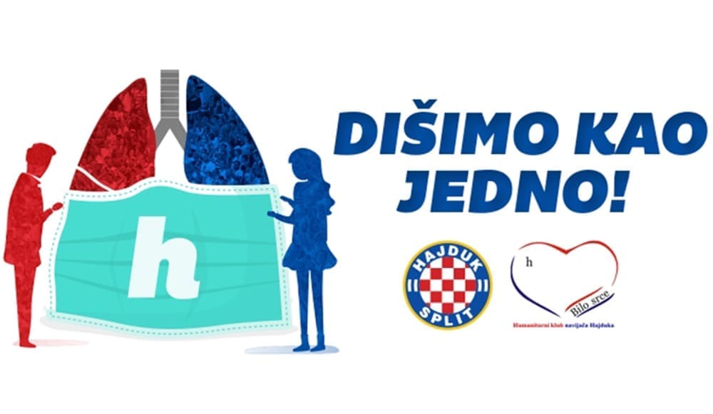 "DIŠIMO KAO JEDNO" Hajduk pokrenuo akciju za KBC Split