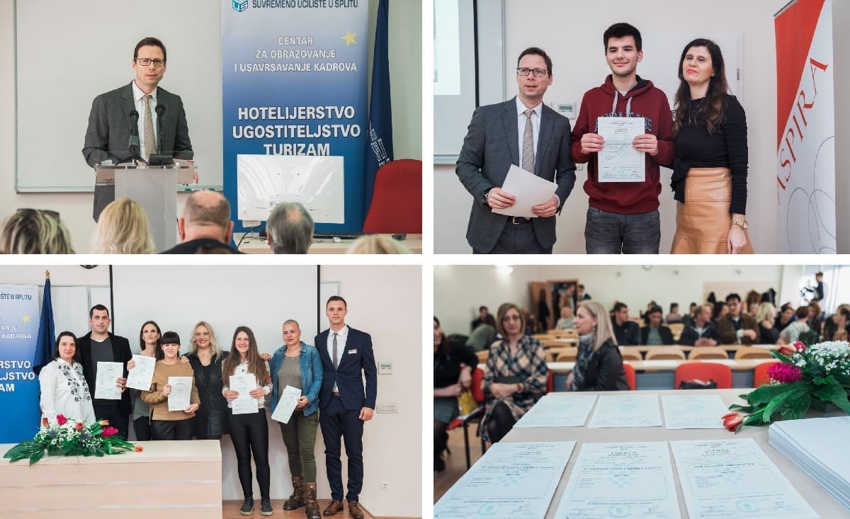 Dodijeljena uvjerenja polaznicima programa: "Umreženost s poslodavcima forte je Suvremenog učilišta u Splitu"