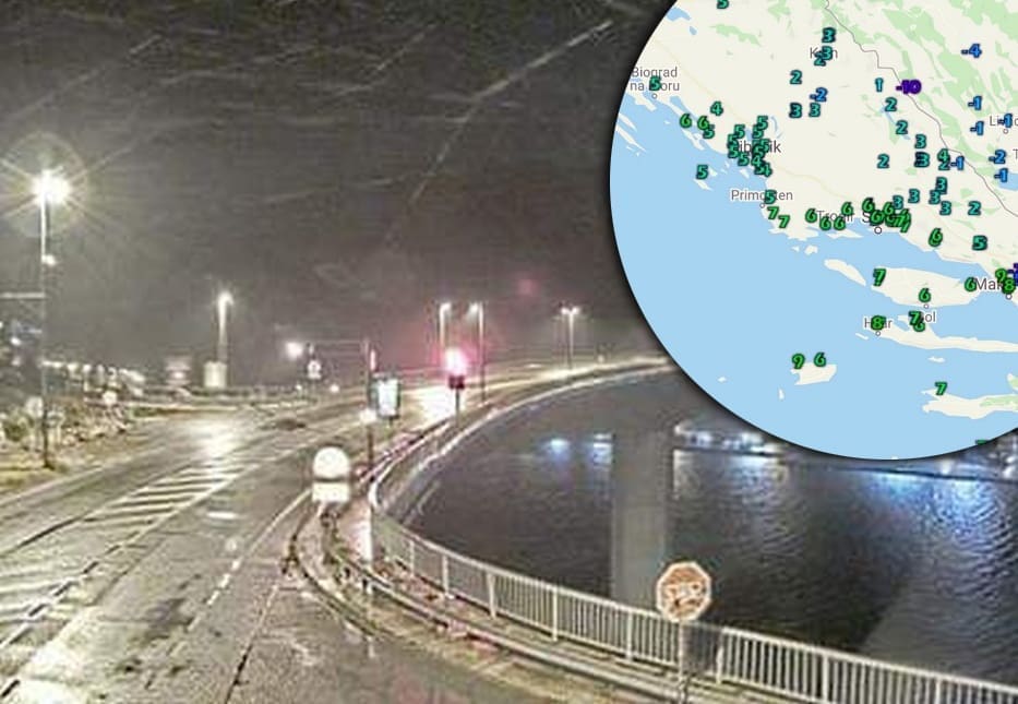 UŠLI SMO U TRAVANJ, A VANI LED: U Dubrovniku počeo snijeg, u Splitu osjet hladnoće -1, na Dinari -22
