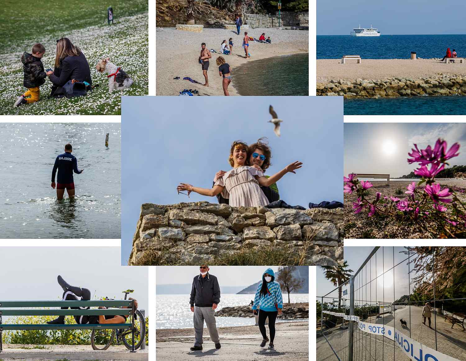 VELIKI ĐIR OD MARJANA DO ŽNJANA Sunčanje i kupanje, šetnja, izležavanje, a jedan par je spremno pozirao