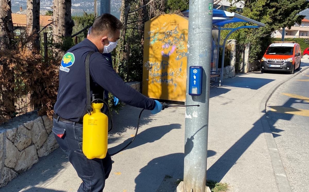 'Zeleno i modro' kreće u dezinfekciju javnih površina