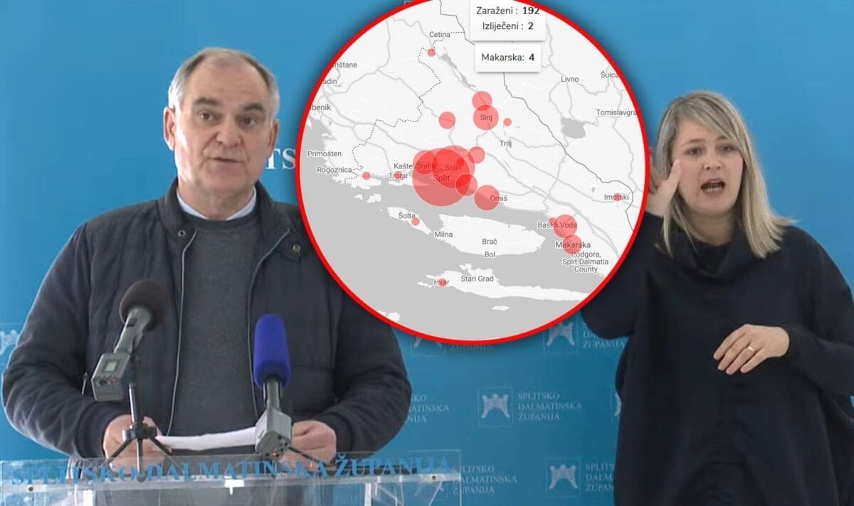 WEB STRANICA SPLITSKO-DALMATINSKE ŽUPANIJE Podaci o oboljelima, grafovi, kontakti - sve na jednom mjestu