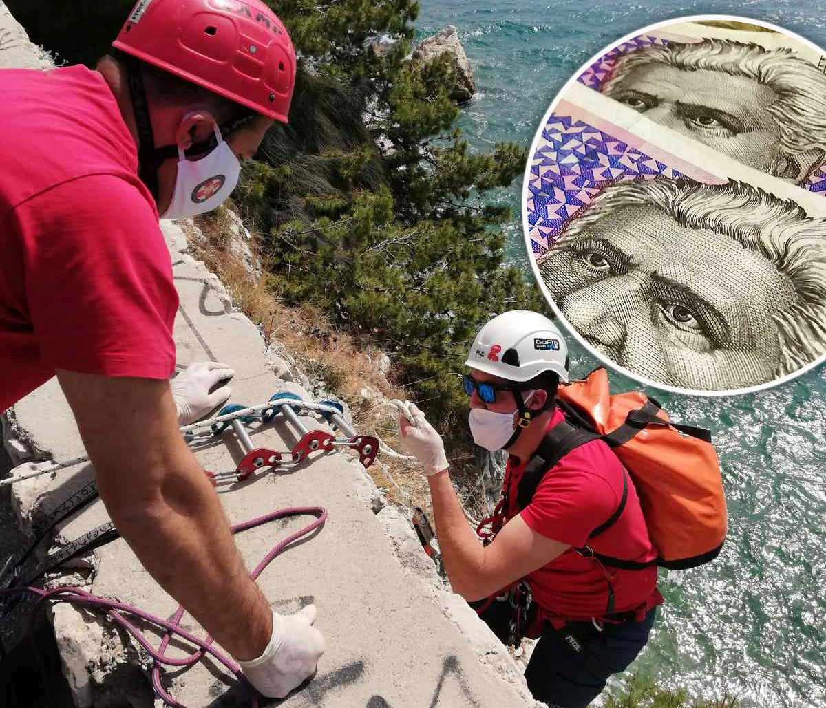 KADA NOVAC DOSLOVNO ODNESE VJETAR Neobična intervencija na Katalinića brigu u Splitu