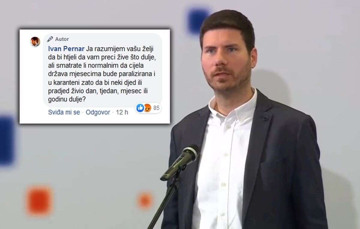 PERNAR ŠOKIRAO "Je li normalno da cijela država mjesecima bude paralizirana da bi neki djed ili pradjed živio dan, tjedan, mjesec ili godinu dulje?"