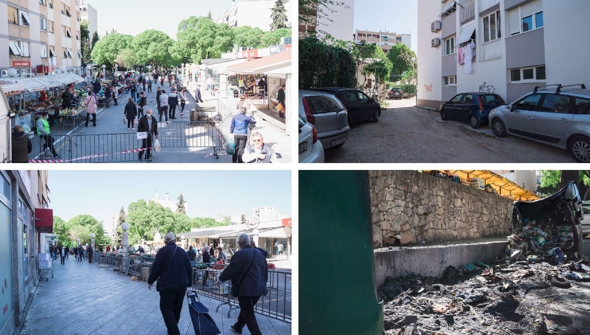 ĐIR PLOKITAMA Puna tržnica, prazne ulice i zapaljeni kontejneri