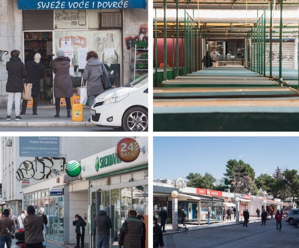 ĐIR PO GRADU Ulicama grada vlada neprirodna tišina, redovi se čekaju ispred trgovina, pošte, banke