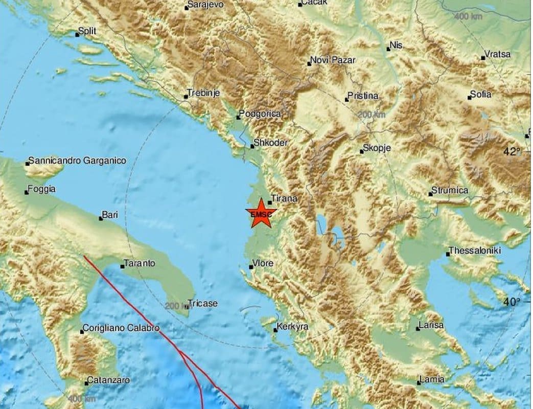 AKTIVNO SREDOZEMLJE Nakon jutrošnjih potresa kod Dubrovnika i na sjeveru Italije, novi potres u Albaniji