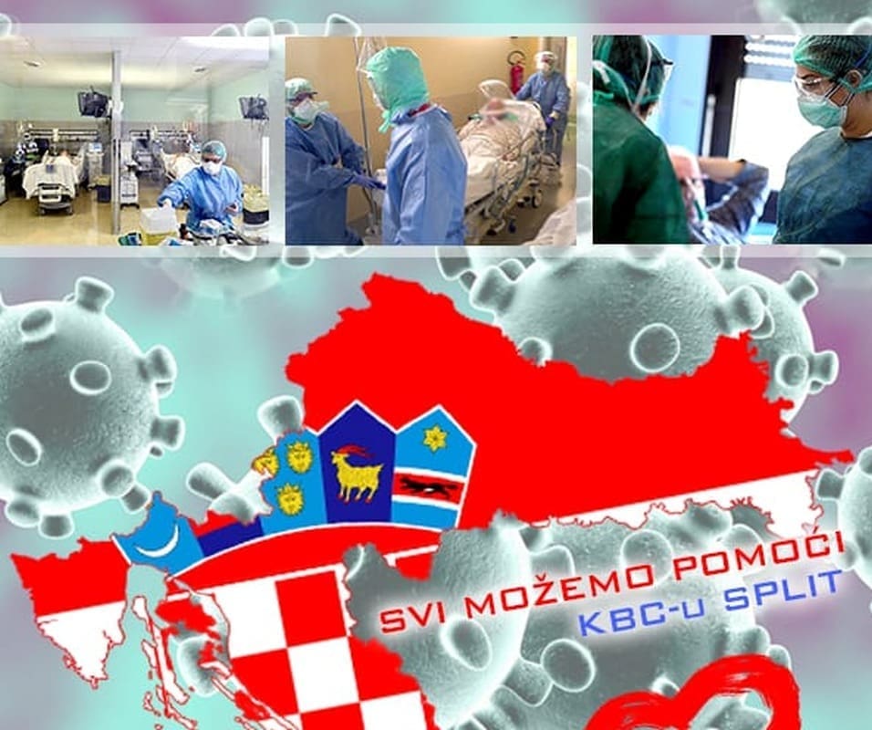 Apelom dalmatinskih udruga "Zajedno smo jači od Korone" prikupljeno 7,7 milijuna kuna pomoći KBC-u Split